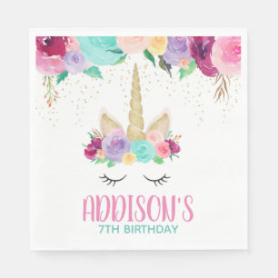 Magical Unicorn Geburtstagsparty Babydusche Napkin Serviette