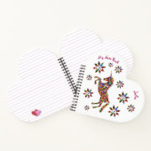 Magical Unicorn Glitzer Girly glaubt personalisier Notizblock (Innenseite)