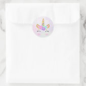 Magical Unicorn Glitzer Runder Aufkleber (Tasche)