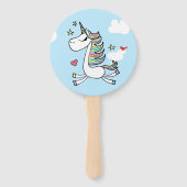 Magical Unicorn Hand Fan Fächer (Vorderseite)