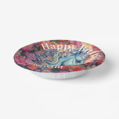 Magical Unicorn Happy Birthday Pappteller (Gewinkelt)