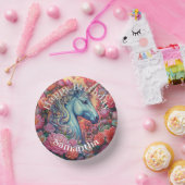 Magical Unicorn Happy Birthday Pappteller (Party)