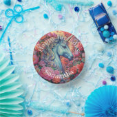 Magical Unicorn Happy Birthday Pappteller (Party)