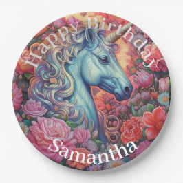 Magical Unicorn Happy Birthday Pappteller