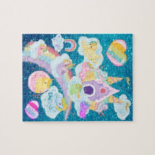 Magical Unicorn Ice Burg Regenbogen Slide Puzzle (Horizontal)