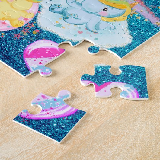 Magical Unicorn Ice Burg Regenbogen Slide Puzzle (Seite)