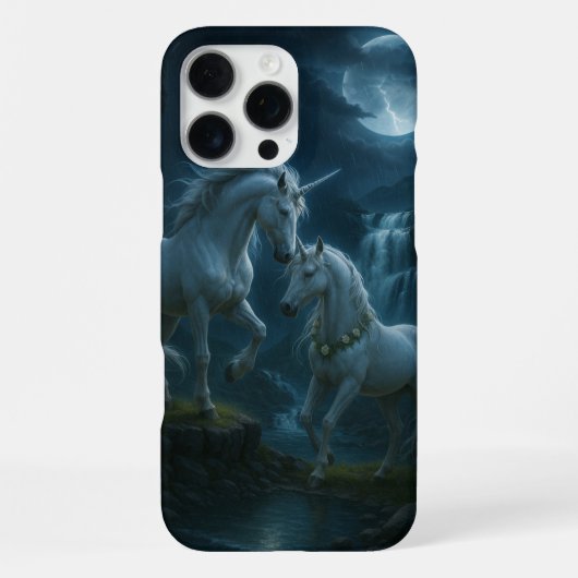 Magical Unicorn iPhone 16 Pro Max Fall Hülle (Rückseite)
