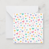 Magical Unicorn Kids Classroom Valentine Card Mitteilungskarte (Rückseite)