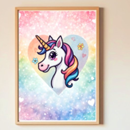 Magical Unicorn Kinderzimmer Poster