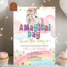 Magical Unicorn Magical Day is on the way birthday