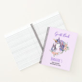Magical Unicorn Mama & Baby Shower Gästebuch Notizblock (Innenseite)