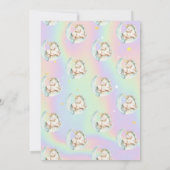 Magical Unicorn Moon Holographic Einladung (Rückseite)