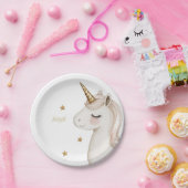Magical Unicorn Neutral Birthday Party Pappteller (Party)
