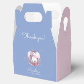 Magical Unicorn Niedlich Blue Birthday Gefallen Geschenkschachtel (Geöffnet)