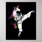 Magical Unicorn Ninja Karate Funny Martial Arts Poster (Vorne)