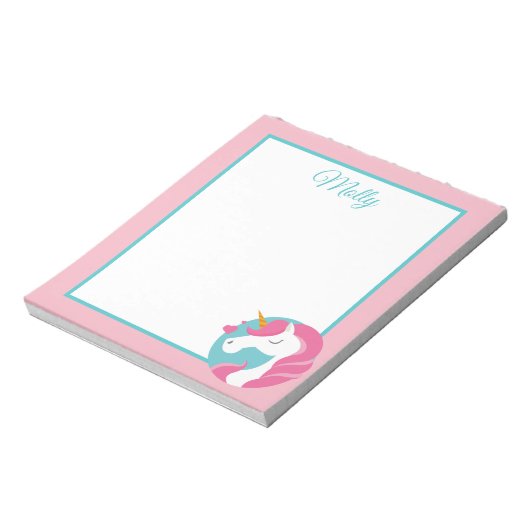 Magical Unicorn Notepad Notizblock (Rotiert)