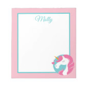 Magical Unicorn Notepad Notizblock (Vorderseite)
