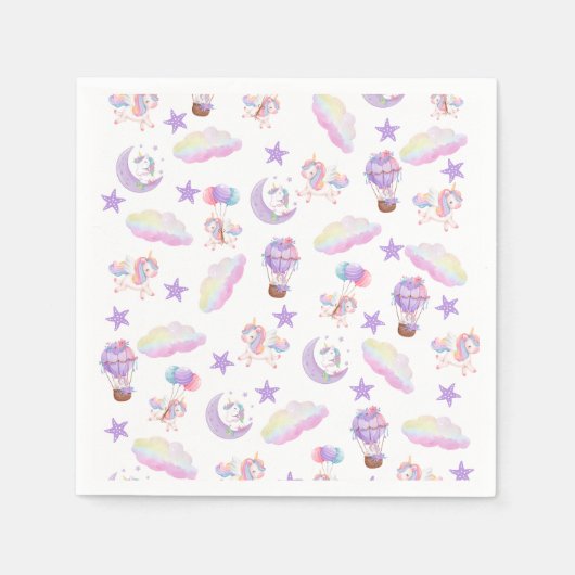 Magical Unicorn Party Box Serviette (Vorderseite)