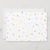 Magical Unicorn Pastel Foto | Mairytale Birthday Einladung (Rückseite)