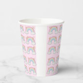 Magical Unicorn Pastel Rainbow Party Pappbecher (Links)