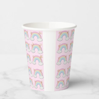 Magical Unicorn Pastel Rainbow Party Pappbecher