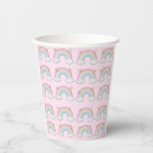 Magical Unicorn Pastel Rainbow Party Pappbecher (Vorderseite)