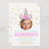Magical Unicorn Personalisiert Fun Birthday Party Einladung (Vorne/Hinten)