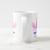 Magical Unicorn Personalized Name Jumbo-Tasse (Rückseite)