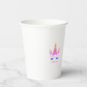 Magical Unicorn Personalized Name Pappbecher (Rechts)