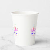 Magical Unicorn Personalized Name Pappbecher (Vorderseite)