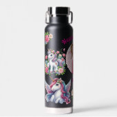 Magical Unicorn Photo Birthday Water Bottle Gift Trinkflasche (Vorne)