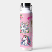 Magical Unicorn Photo Birthday Water Bottle Gift Trinkflasche (Vorne)