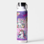 Magical Unicorn Photo Birthday Water Bottle Gift Trinkflasche (Vorne)
