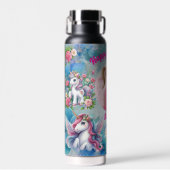 Magical Unicorn Photo Birthday Water Bottle Gift Trinkflasche (Vorne)