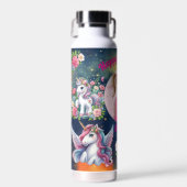 Magical Unicorn Photo Birthday Water Bottle Gift Trinkflasche (Vorne)