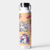 Magical Unicorn Photo Birthday Water Bottle Gift Trinkflasche (Vorne)