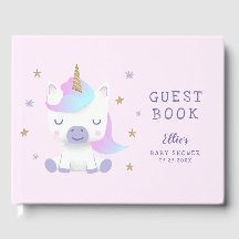 Magical Unicorn Pink Gold Baby Dusche