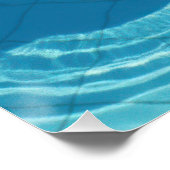 Magical Unicorn Pool Float - Summer Fun Poster (Ecke)