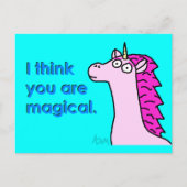 Magical Unicorn Postkarte (Vorderseite)