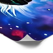 Magical Unicorn Printable Kunst, Dichtung und Musi Poster (Ecke)