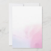 Magical Unicorn Rainbow 1st Birthday Invitation Einladung (Rückseite)