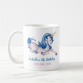 Magical Unicorn Rainbow 5. Geburtstagsparty Kaffeetasse
