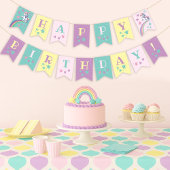 Magical Unicorn Rainbow Birthday Banner