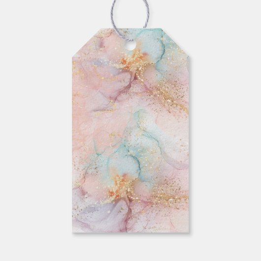 Magical Unicorn Rainbow Birthday Danke Geschenkanhänger (Rückseite)