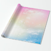 Magical Unicorn Rainbow Birthday Party Geschenkpapier (Ungerollt)
