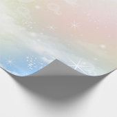 Magical Unicorn Rainbow Birthday Party Geschenkpapier (Ecke)