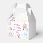 Magical Unicorn Rainbow Birthday Party Geschenkschachtel (Vorderseite)