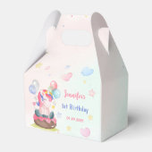 Magical Unicorn Rainbow Birthday Party Geschenkschachtel (Rückseite)