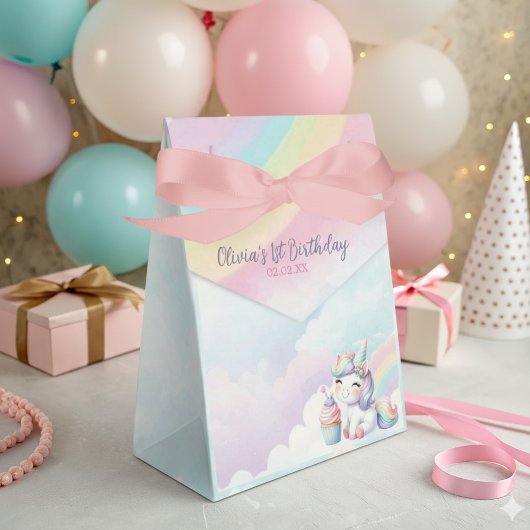 Magical Unicorn Rainbow Birthday Party Gevor Box Geschenkschachtel