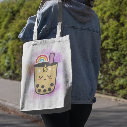 Magical Unicorn Rainbow Boba Tee | Zolltarifbeutel Tragetasche
